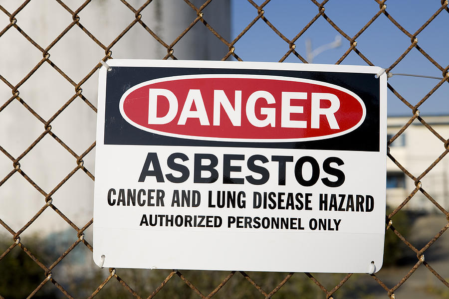 Danger Asbestos Warning Sign #3 Photograph by Carterdayne