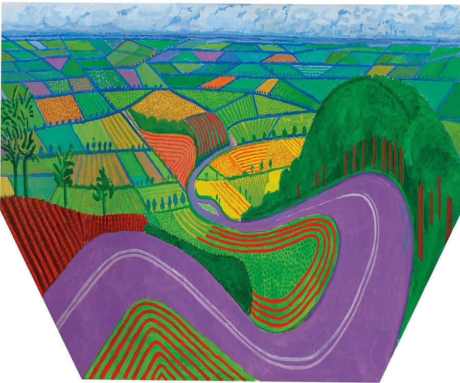 David Hockney Art Painting by Mouhcine Najimi Fine Art America