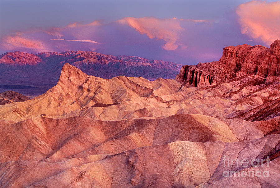 Dawn Zabriski Point Death Valley National Park California #3 Photograph by Dave Welling
