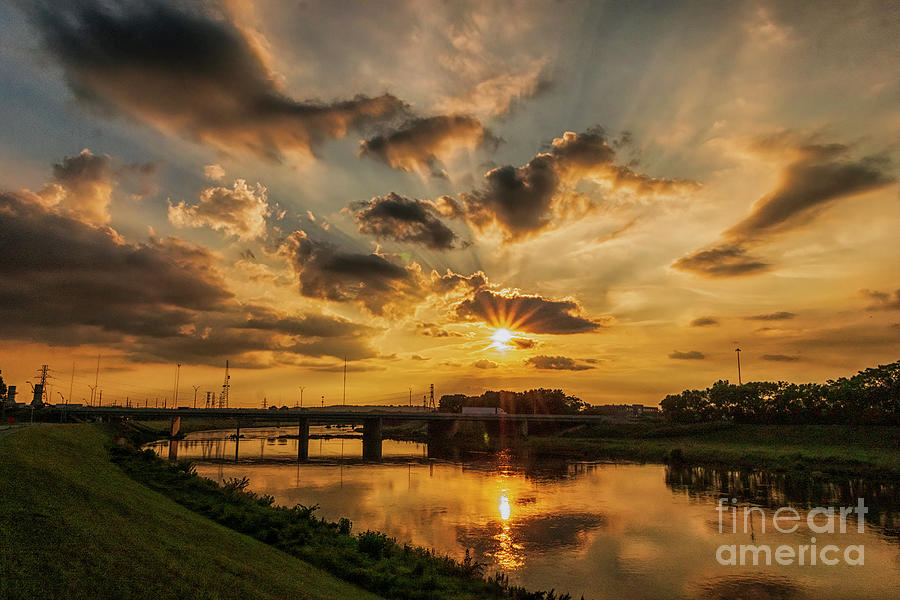 Dayton Ohio Sunset Photograph by Teresa Jack - Fine Art America