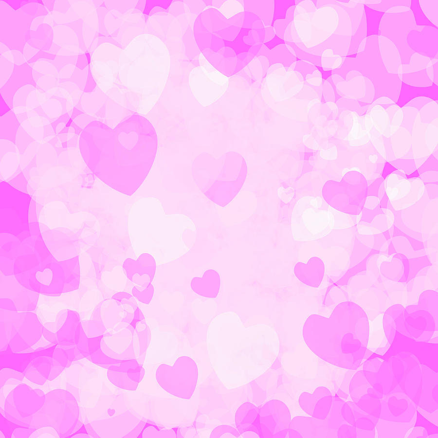 Heart Digital Art - Delicate pink set of hearts for Valentines day or wedding cards by Elena Sysoeva Heart Digital Art - Delicate pink set of hearts for Valentines day or wedding cards by Elena Sysoeva