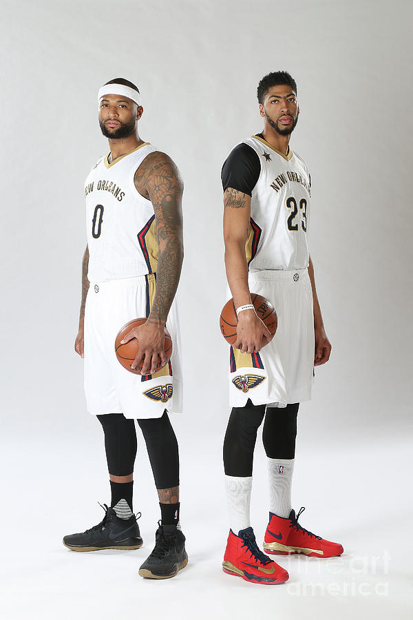 Demarcus Cousins and Anthony Davis Photograph by Layne Murdoch