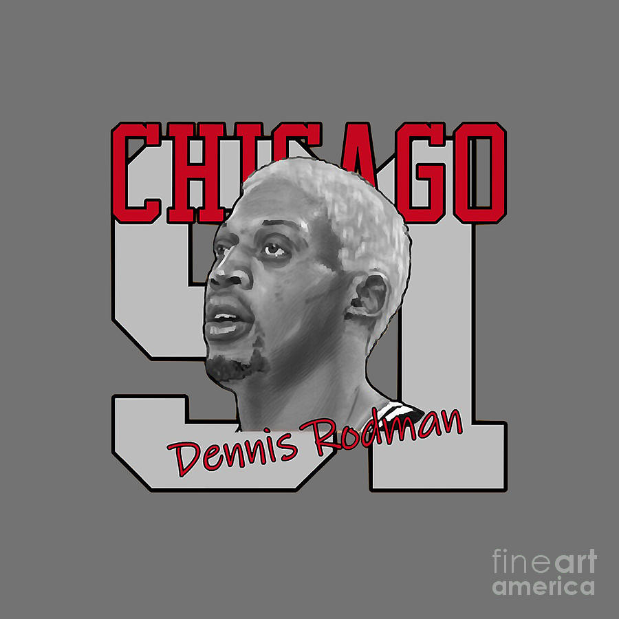 Dennis Rodman Drawing by Anita Zulaika