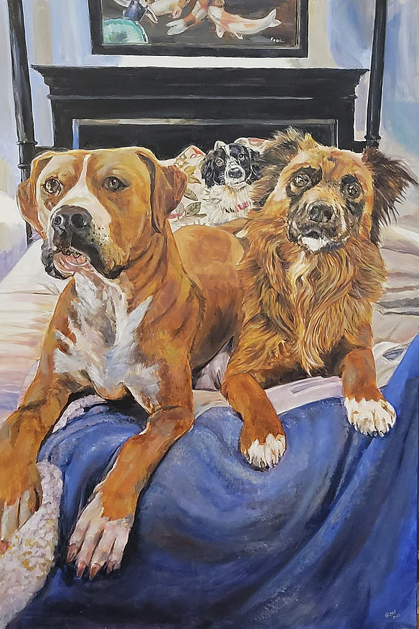 3 Dog Night Painting by Bryan Bustard