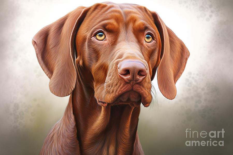 Dog Painting - Dog Portrait #3 by N Akkash