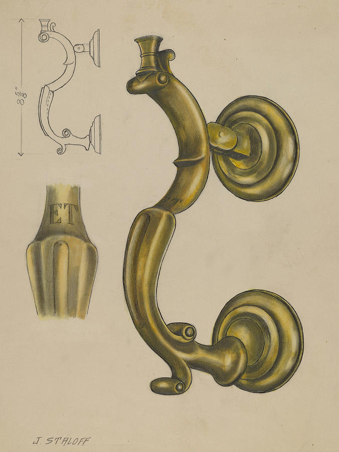Door Knocker Drawing by Jack Staloff Pixels