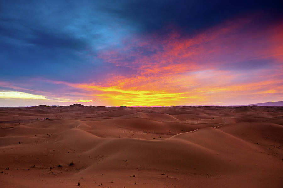 Dramatic Sunset In Desert #3 Photograph by Mikhail Kokhanchikov