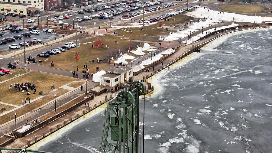 Drone Aerial View Lowell Park 2025 WCHS Winter Ice Cream Social 3