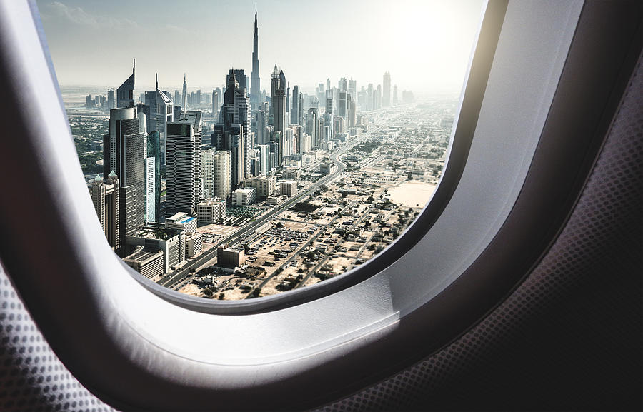 Dubai Skyline From The Airplane #3 Photograph by Franckreporter
