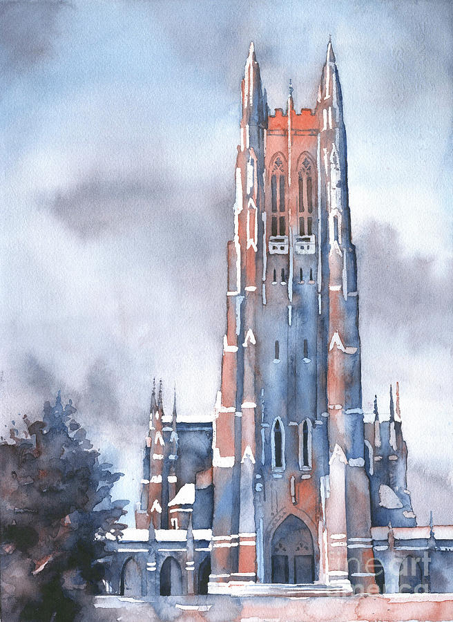 Duke Chapel #3 Painting by Ryan Fox