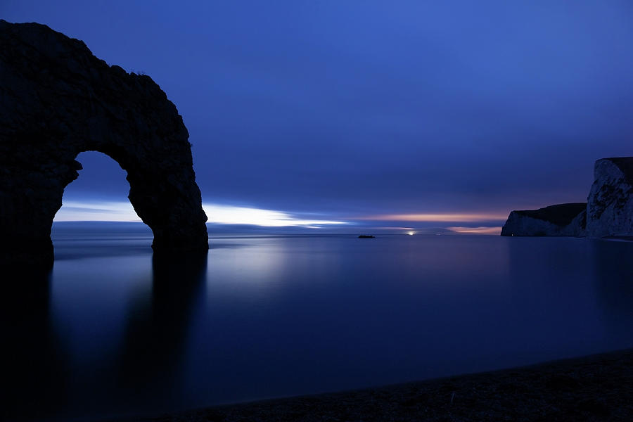 Durdle Door at Dusk #3 Photograph by Ian Middleton