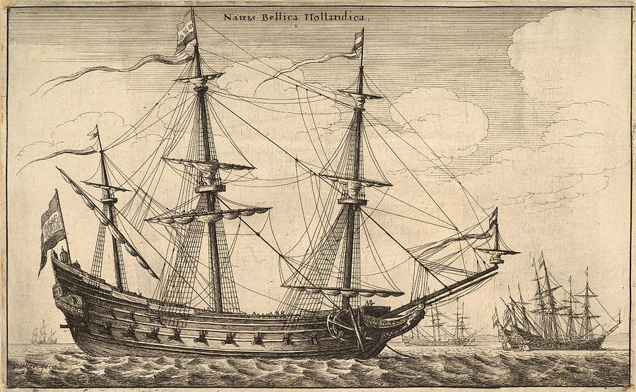 Dutch Warship Drawing by Wenceslaus Hollar - Fine Art America