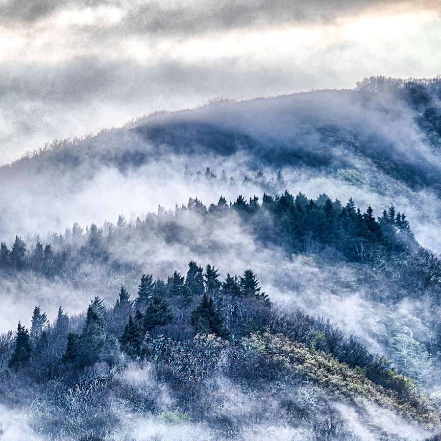 Early Morning Sunrise Over Blue Ridge Mountains Photograph