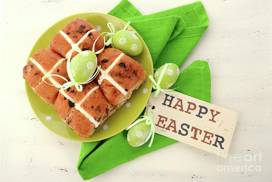 Easter Fruit Hot Cross Buns #3 Photograph by Milleflore Images