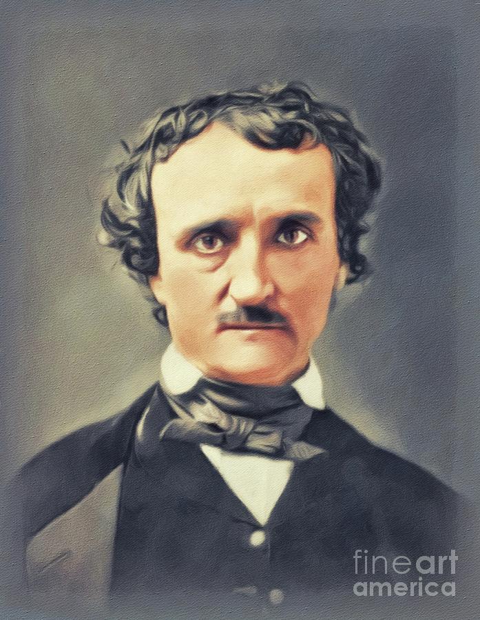 Edgar Allan Poe, Author Painting by John Springfield