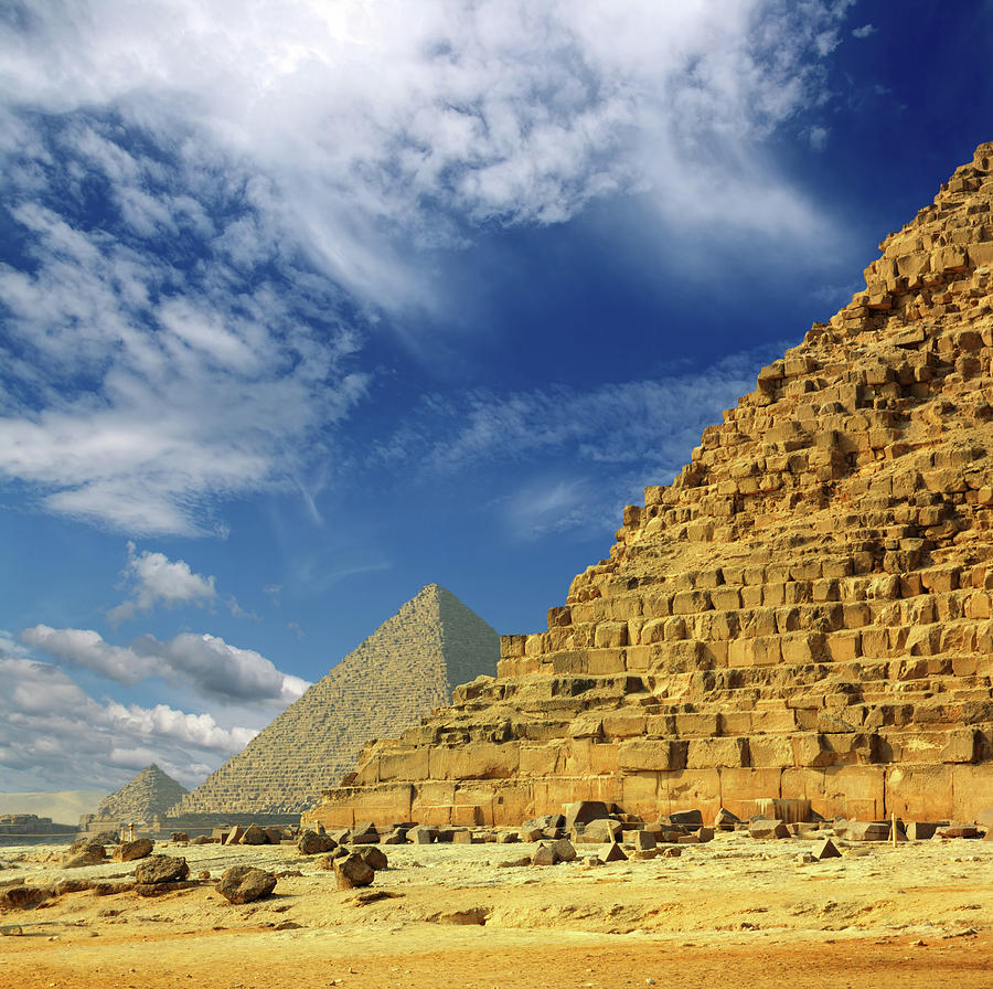 egypt pyramids in Giza Cairo #3 Photograph by Mikhail Kokhanchikov