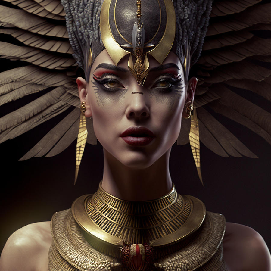Egyptian Goddess Digital Art By William Ernst Pixels