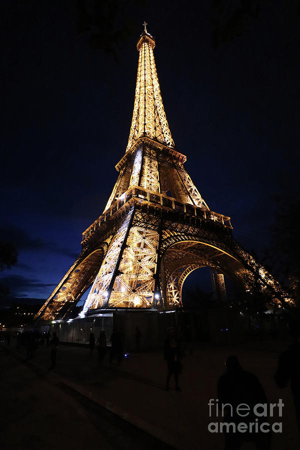 Eiffel Tower at night #3 Photograph by Steven Spak