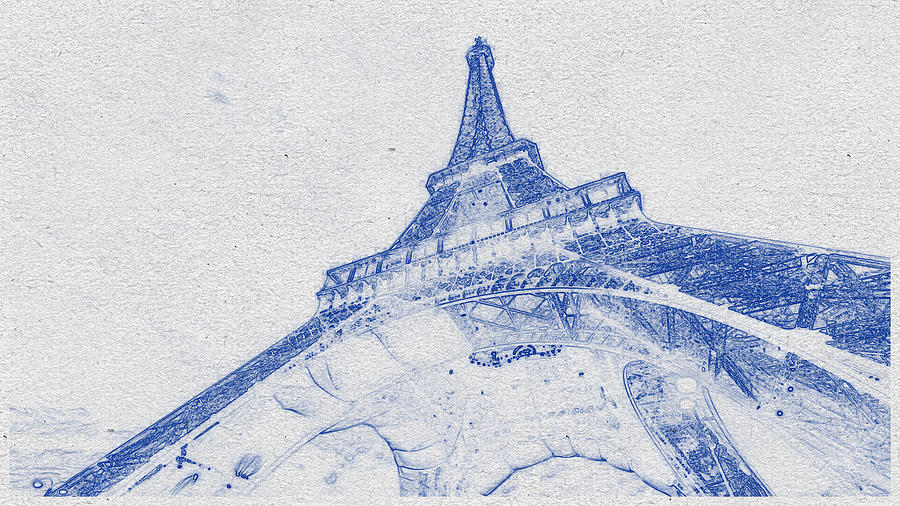 Eiffel Tower #3 Digital Art by Celestial Images