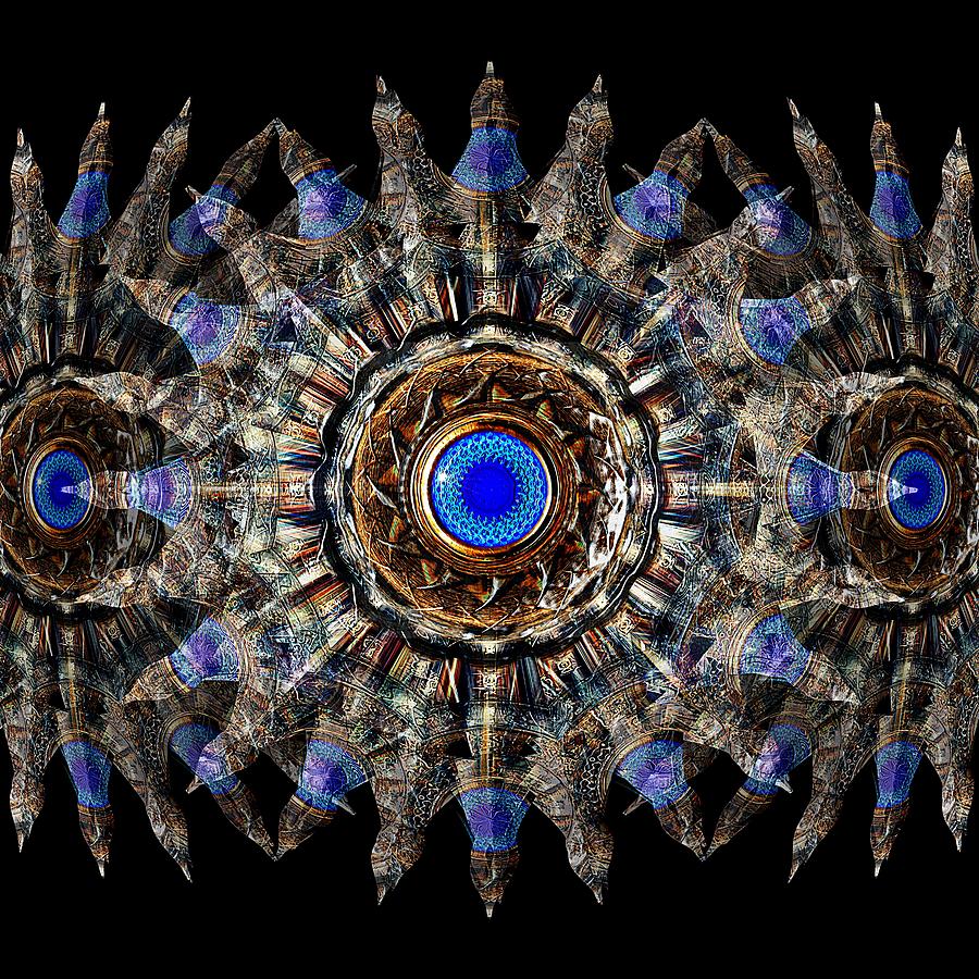 3 Electric Eyes Digital Art by David Manlove