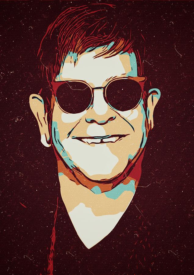Elton John Painting - Elton John Artwork by New Art Elton John Painting - Elton John Artwork by New Art