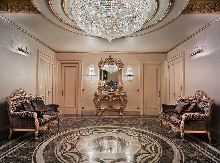 Entrance hall in the luxury house #3 Photograph by Vostok