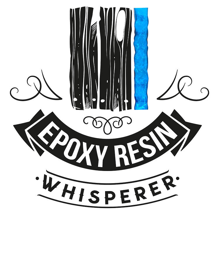 Epoxy Resin Digital Art - Epoxy Resin Whisperer River Table Art #3 by Toms Tee Store