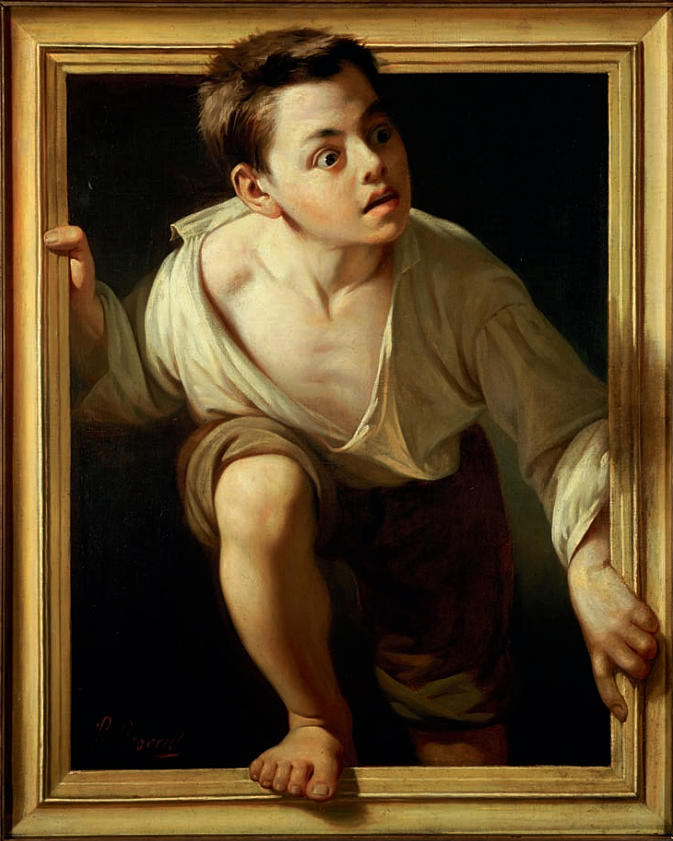 Vintage Painting - Escaping criticism #3 by Pere Borrell del Caso