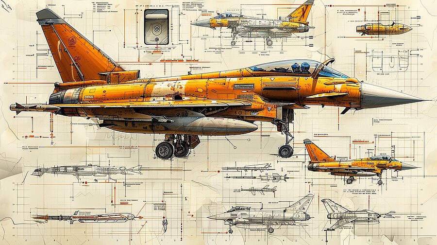 Military Mixed Media - Eurofighter Typhoon #3 by Stephen Smith Galleries