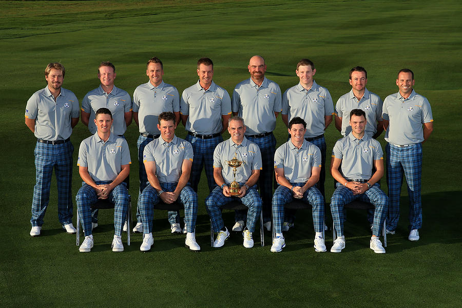 European Team Photocall - 2014 Ryder Cup #3 Photograph by David Cannon