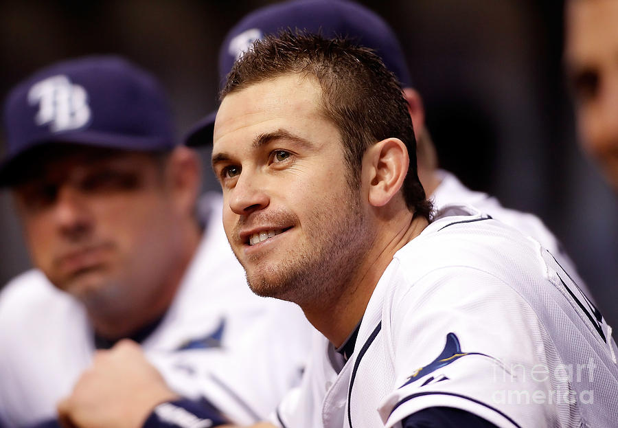 Evan Longoria Photograph by J. Meric Evan Longoria Photograph by J. Meric