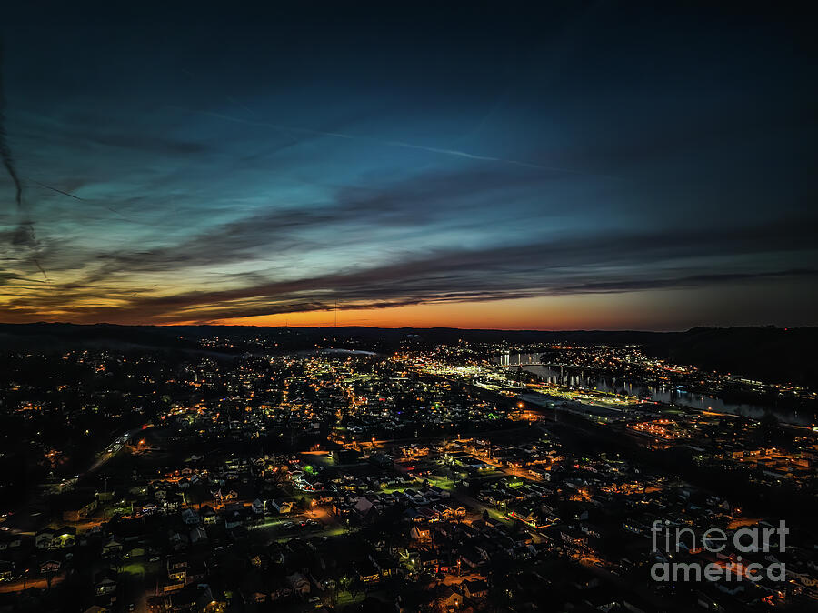 Evening Cityscape Lights #3 Photograph by UA-Visions Evening Cityscape Lights #3 Photograph by UA-Visions