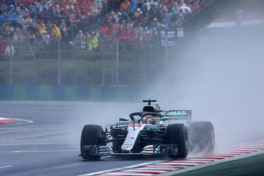 F1 Grand Prix of Hungary - Qualifying #3 Photograph by Charles Coates