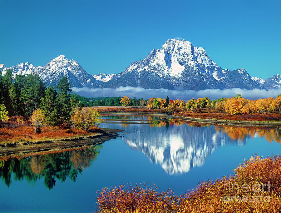 Fall Oxbow Bend Grand Tetons National Park Wyoming #3 Photograph by Dave Welling
