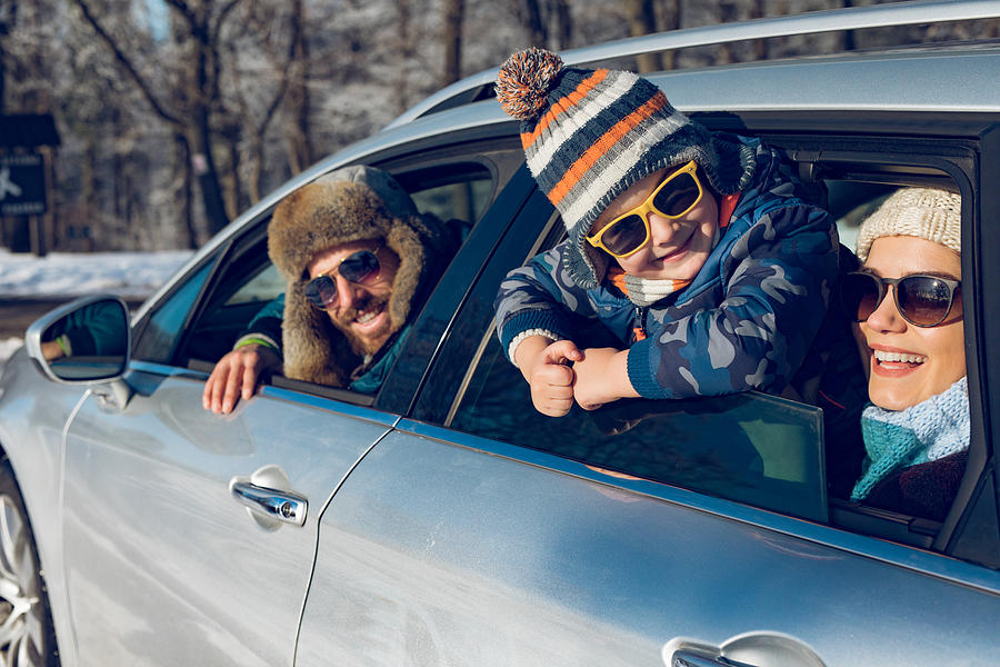 Family enjoying the ride to mountain forest by car #3 Photograph by EmirMemedovski