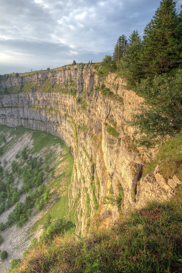 Famous cliff Creux du Van at Neuchatel, Switzerland #3 Photograph by Elenarts - Elena Duvernay photo
