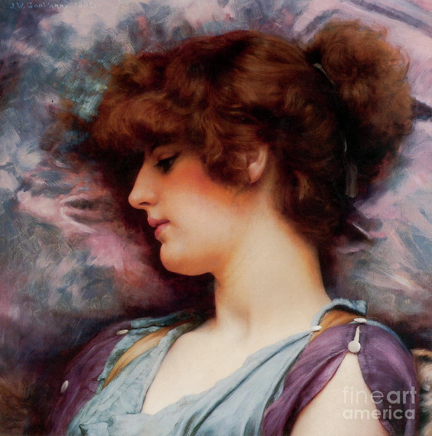 Far away thoughts #3 Painting by John William Godward