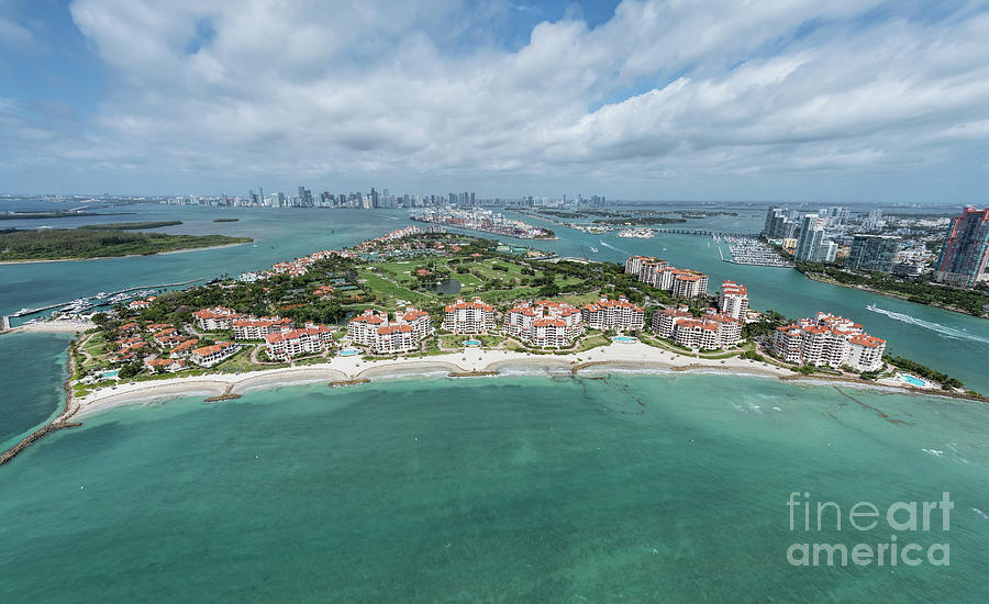 Fisher Island Aerial View #3 Photograph by David Oppenheimer