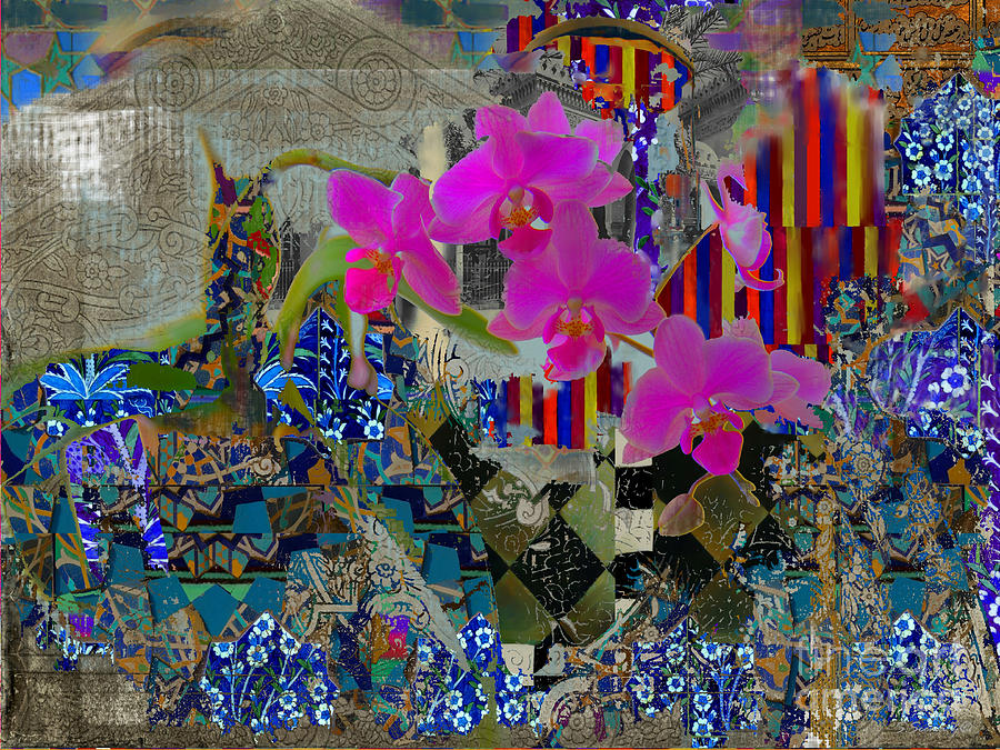 Floral Magic Mixed Media by Seema Z