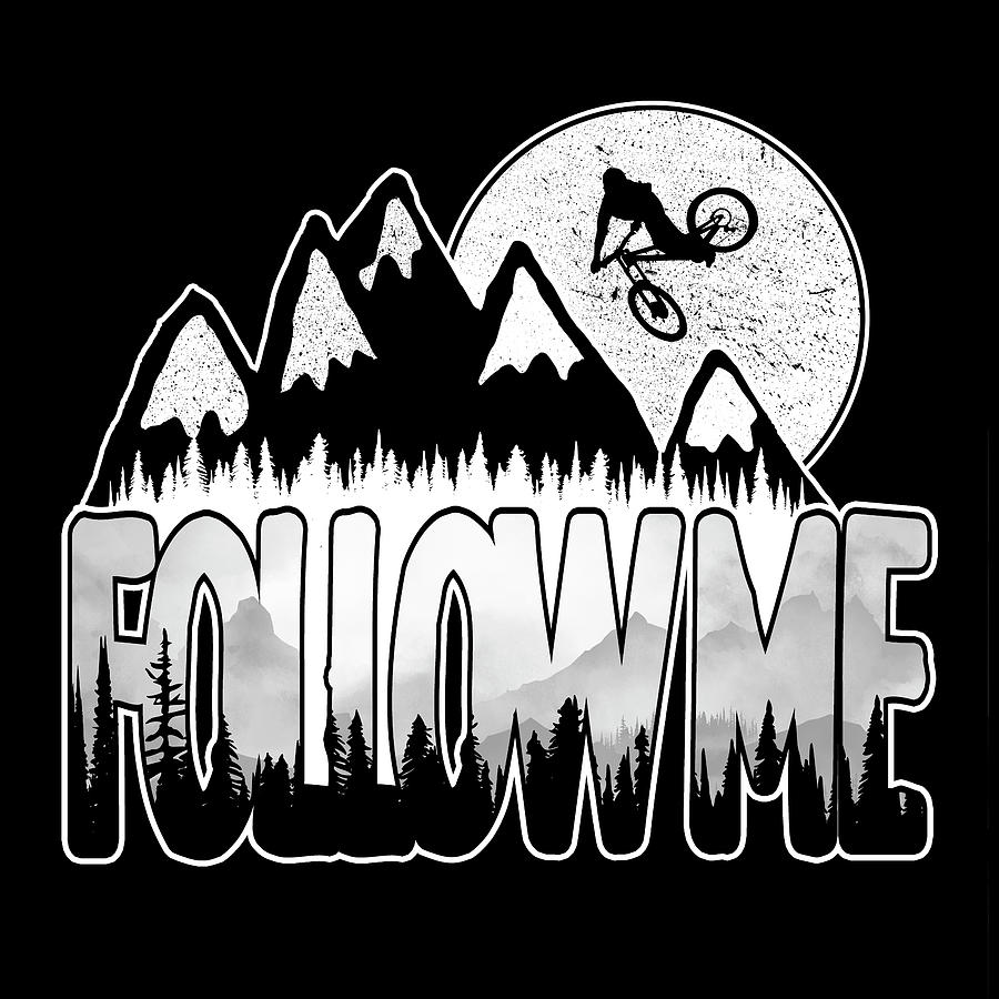 Bike Digital Art - Follow Me by Danilov Ilya Bike Digital Art - Follow Me by Danilov Ilya