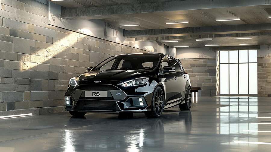 Ford Focus Digital Art - Ford Focus RS #4 by Tim Hill