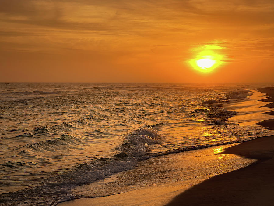 Fort Pickens Beach Sunset, Gulf Island National Seashore, Florida #3 Photograph by Dawna Moore Photography