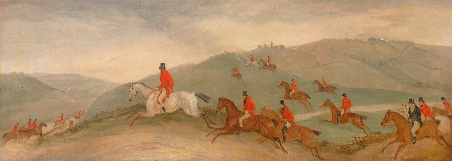  Foxhunting, Road Riders or Funkers #4 Painting by Richard Barrett Davis