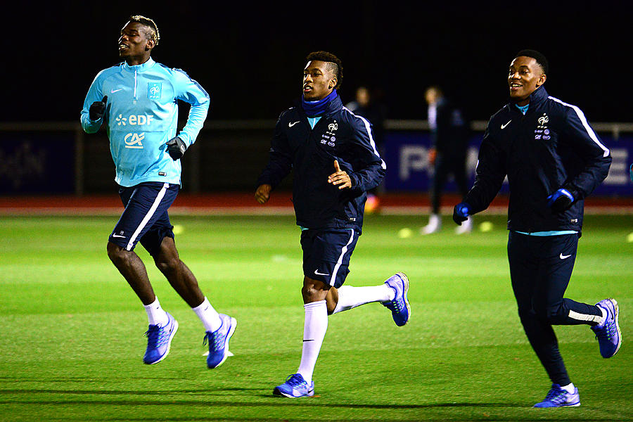 France Soccer Team Training Session At Clairefontaine #3 Photograph by Frederic Stevens