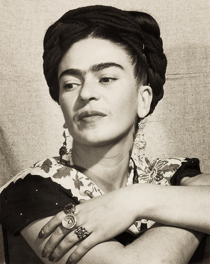 Frida Kahlo Portrait Photograph by Orca Art Gallery - Fine Art America