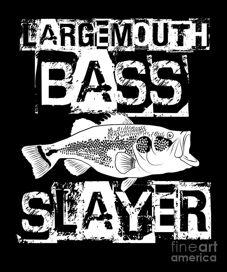 Funny Largemouth Bass Fishing Freshwater Fish Gift #3 by Lukas Davis