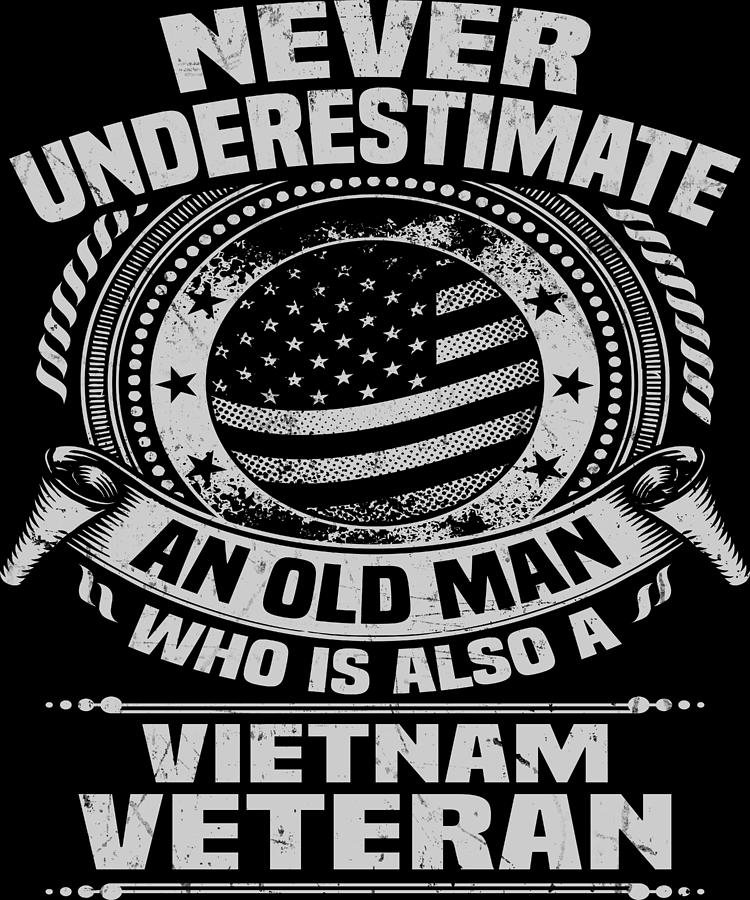 Funny Old Man Vietnam Veteran Digital Art by Michael S - Fine Art America