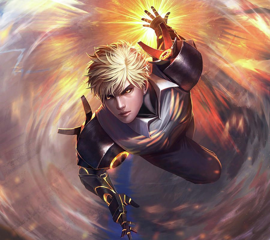 Genos The Steel-Souled Warrior Digital Art by Teddie Stibbs - Pixels