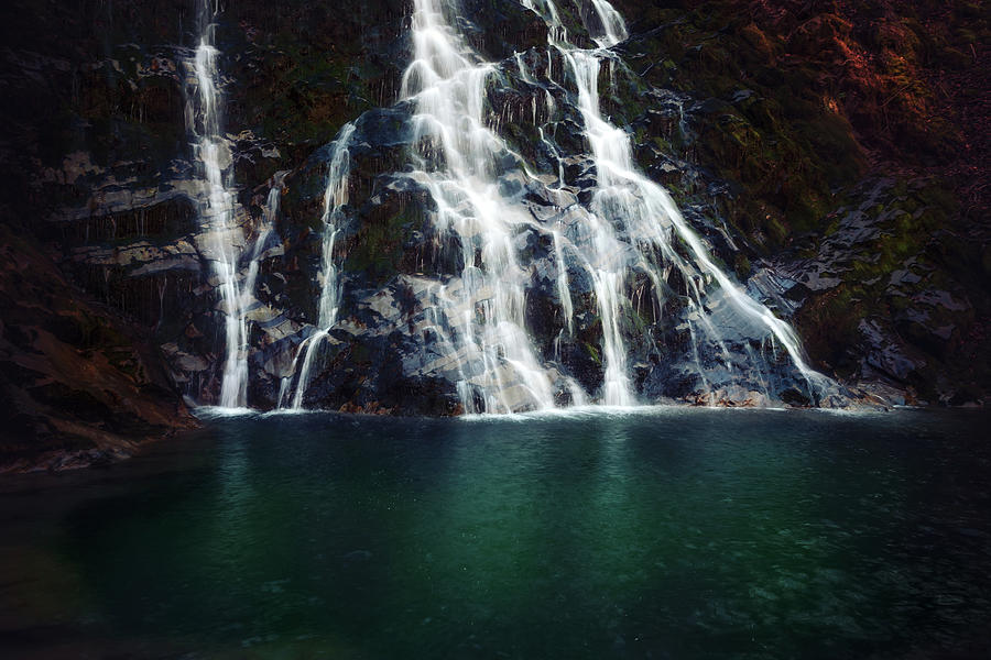 Fall Photograph - Giessbach waterfalls #3 by Svetlana Sewell