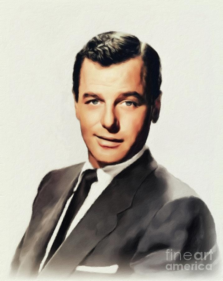 Gig Young, Vintage Actor Painting by Esoterica Art Agency - Fine Art ...